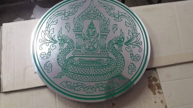 แกลลอรี่ ป้ายสแตนเลสสีทอง