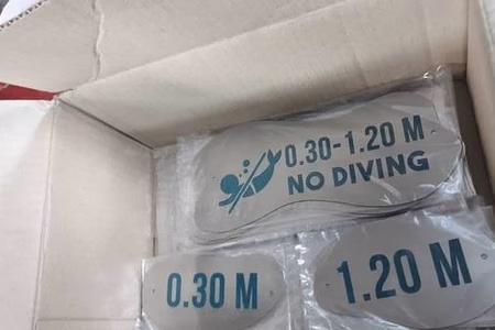 ผลงานป้ายสแตนเลสกัดกรด